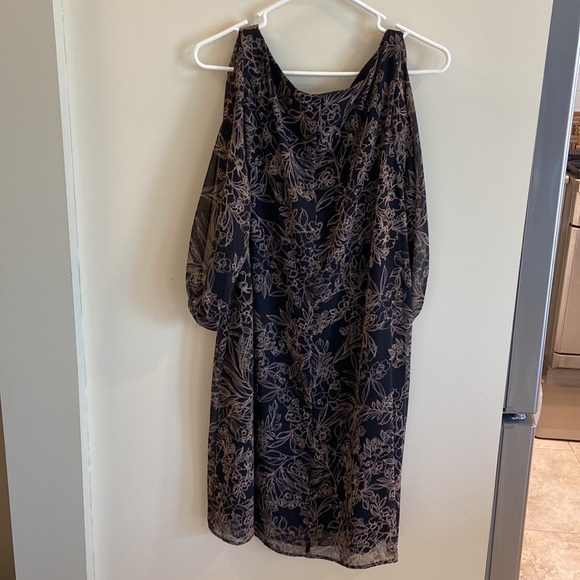 Connected Apparel Off-The-Shoulder Dress - Picture 2 of 3